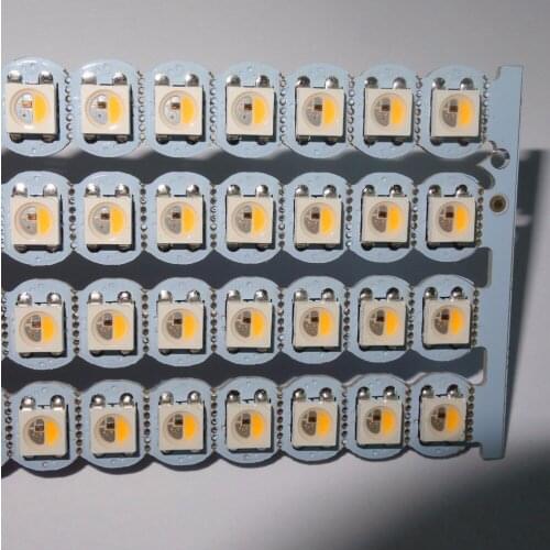Addressable SK6812-RGBW(warm white) led with heatsink(10mm*3mm);DC5V input;5050 SMD RGBW with SK6812 IC built inside