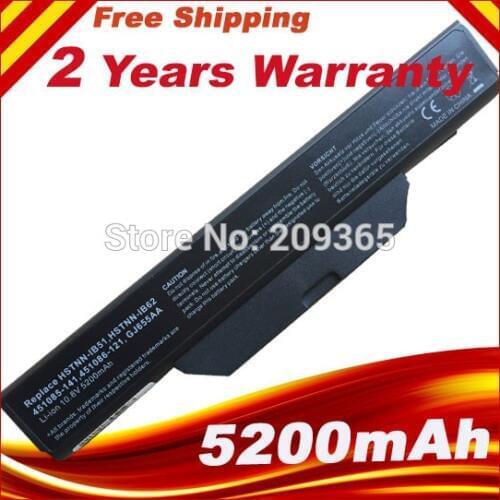 Laptop battery For HP 550 610 615 6720s 6730s 6735s 6820s 6830s HSTNN-IB62 HSTNN-OB62 HSTNN-IB51 free shipping