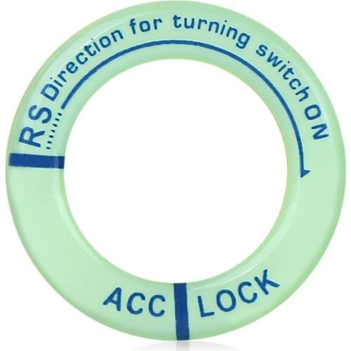 Car Ignition Switch Cover Stickers Luminous Key Ring Hole Cover Sticker Key hole Circle Decoration Car-styling Accessories