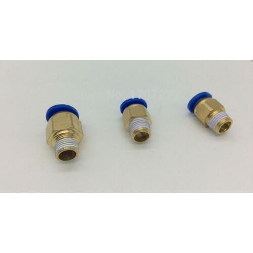 Free shipping 6MM to 3/8" Pneumatic Tube Push In 3/8 inch Thread One Touch Quick Fitting Joint Connectors Male Straight Union