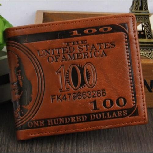 Brand Leather Men Wallet 2020 Dollar Price Wallet Casual Clutch Money Purse Bag Credit Card Holder Fashion New