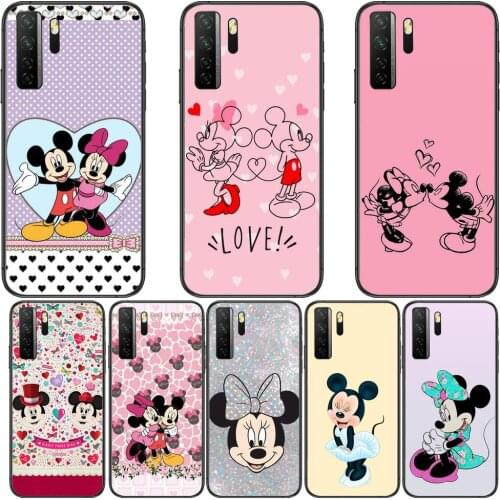 All Minnie Mouse Black Soft Cover The Pooh For Huawei Nova 8 7 6 SE 5T 7i 5i 5Z 5 4 4E 3 3i 3E 2i Pro Phone Case cases