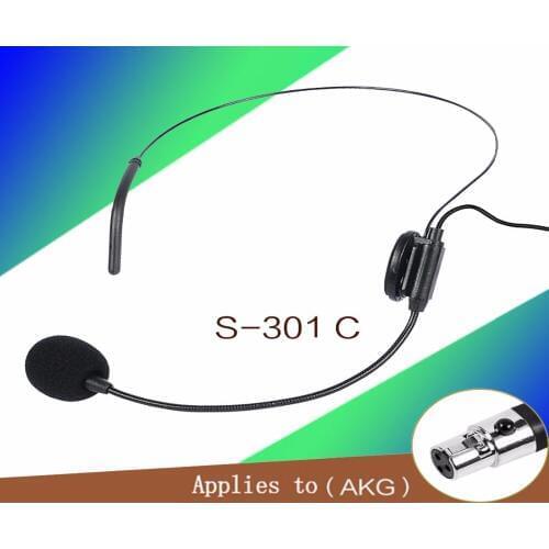 Black Mini XLR 3 Pins TA3F 3PIN Connector Tie Clip On Lavaliar Microphone For AKG Wireless Body-Pack Transmitter