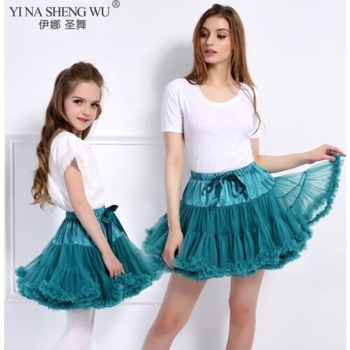 Baby Ballet Skirts Girls Tutu Skirt Fluffy Children Ballet Pettiskirt Baby Skirts Princess Tulle Party Dances Skirts Miniskirt