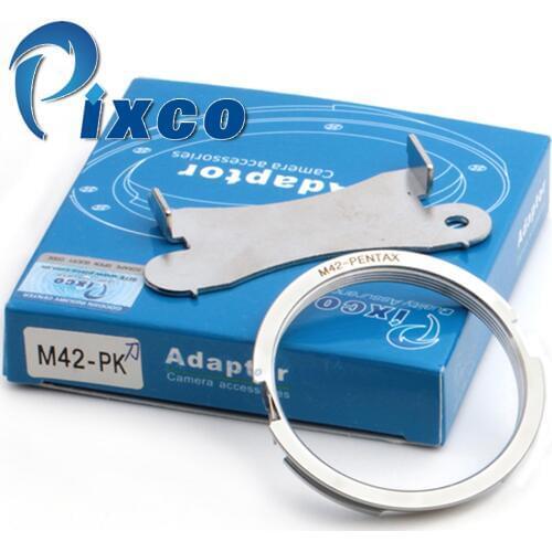 M42-PK, Lens adapter For Focus Infinity M42 screw mount Lens to suit for Pentax camera for PK body Mount Adapter Ring (Silver)