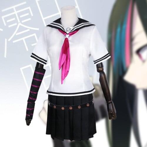 Anime Cosplay Costume Danganronpa: Trigger Happy Havoc Ibuki Mioda Dress Uniform Suit Halloween Carnival Party Costumes Wigs