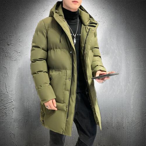 Winter Jacket Men Long Parka Jacket Autumn Puffer Jacket Men Overcoat Outwear Long Jacket Army Green Hooded Coat Plus Size 8XL