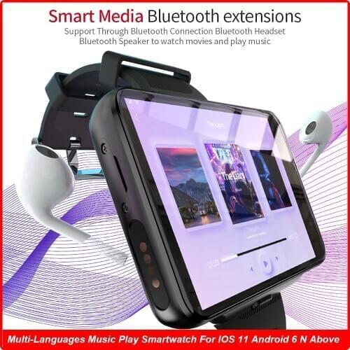 4GB 64GB Smart android Watch Men Dual Camera 2300mAh 2.88" GPS WIFI 4G Android Bluetooth Sim Card Smartwatch Phone For Business