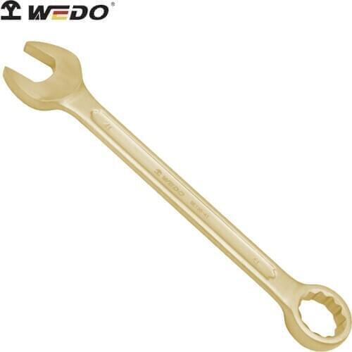 Non-sparking combination wrench spanner, explosion-proof, BAM certified, 15mm