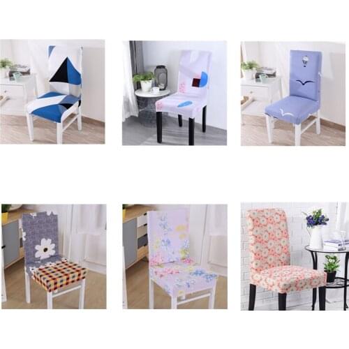 Solid Color Chair Cover Spandex Stretch Elastic Slipcovers Chair Covers White for Dining Room Kitchen Wedding Banquet Hotel
