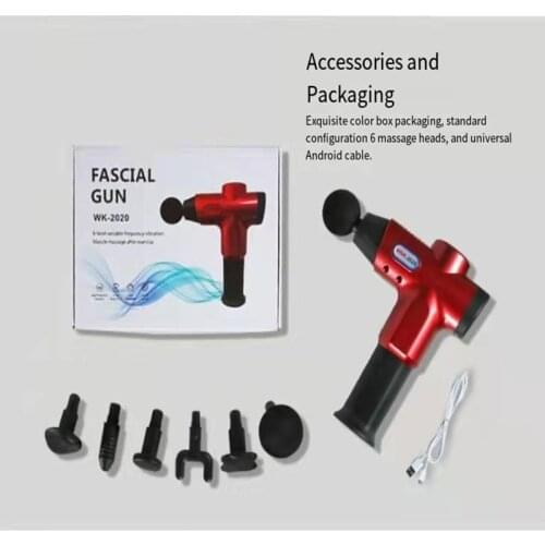 Portable Charged fascia gun， wireless muscle massage gun， whole body massage muscle relaxation massager， fitness relaxer