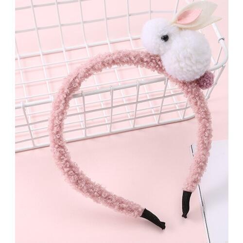 8 Colors Kawaii Plush Bunny Cartoon white Hairband children headband lovely Gift baby girl cute headband Plush Head Band for gif