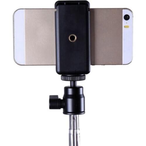 Durable Mobile Phone Clip Adapter Universal For Tripod Monopod Clamp Bracket Stand Holder Mount Black