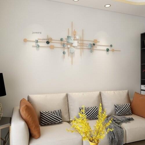 Simple Villa Hotel Wall Decoration Restaurant Pendant Wrought Iron Living Room Sofa Background Wall Hanging Bedroom Ornaments