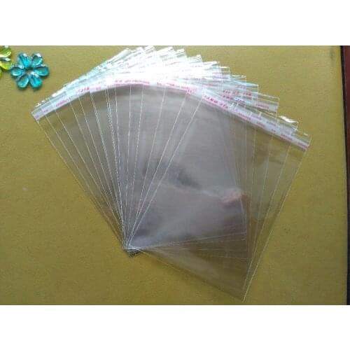 1000pcs 18*29cm Clear OPP Bag Transparent Self Adhesive Resealable Opp Poly Cellophane Food Candy Jewelry Gift Bags Packing Plas