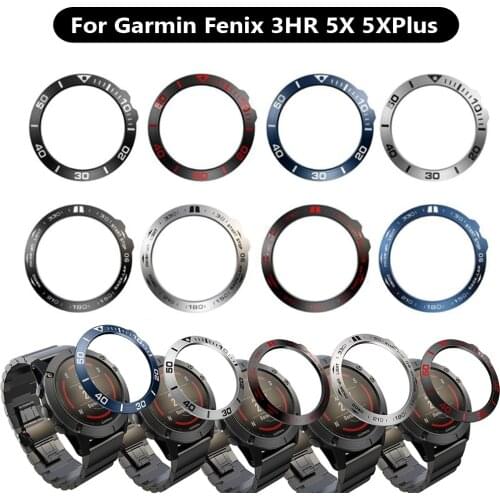 Bezel Ring Styling Frame Case For Garmin Fenix 5x 5xPlus 3 3HR Watch Stainless Steel Metal Cover Anti-Scratch Protection Rings