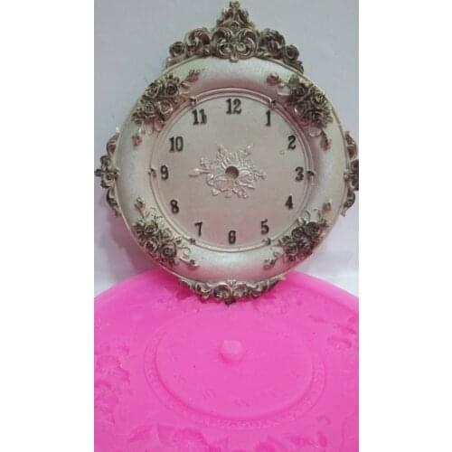 Rose clock silicone mold decoration decor ornament home design decorative outstanding