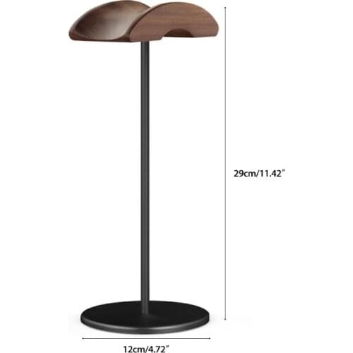 T8DA Universal Headphones Stand Headset Holder Wooden Headset Stand Desk Display Shelf Rack Headphone Holder