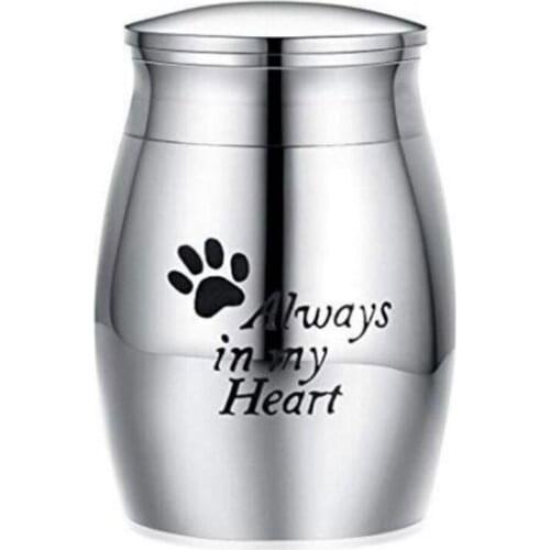 Pet Cremation Urns Stainless Steel Memorial Container Dog Cat Perfect Restin
