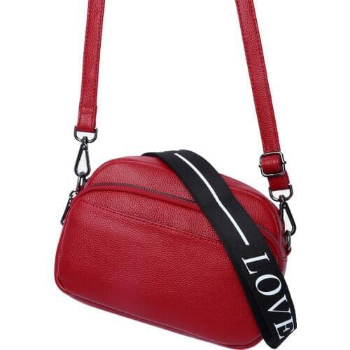 Genuine Leather Ladies Small Crossbody bags For Women Shoulder Bag Fashion Wallets Luxury Womens Purse and Handbags Female