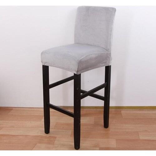 1/2/4/6/8Pcs Velvet Plush Strench Chair Covers Spandex Seat Chair Covers Dining Chair Covers Elastic Slipcovers Housse De Chaise