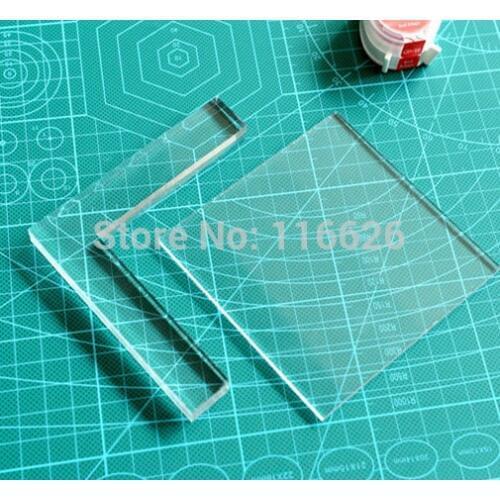 10x10cm rubber stamp coloring board locating clear Acrylic Pad positioner