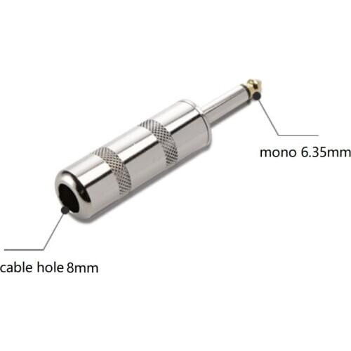 2pcs/Pack Mono Sophomore Core 6.35mm with Golden plated Tip Audio Connector 6.35 mm Plug