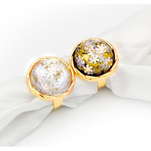 2021 New Fashion Acrylic Adjustable Resin Rings Geometric Colorful Round Ring for Women Girls Jewelry Gifts