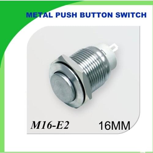 3 PCS metal push button 16mm Metal Momentary Push Button Switch 3PCS self-locking