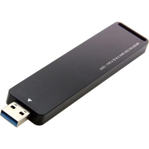 SSD Case NVME To USB Adapter 10 Gbps Usb 3.1 Gen 2 M.2 PCIE SSD To Type-A Card No Cable Needed USB To M2 Solid State Drive Key M