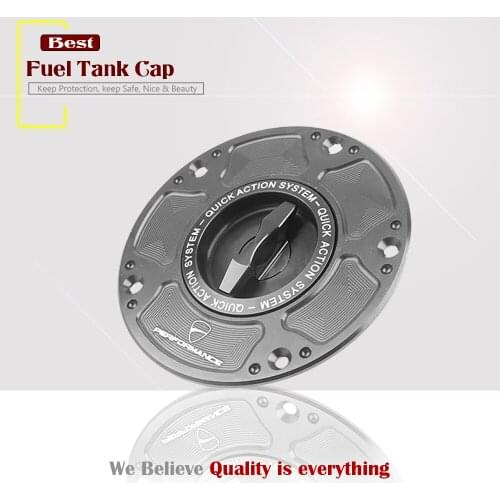 CNC Aluminum Motorcycle Accessories Quick Release Black Keyless Fuel Gas Tank Cover Cap Case for DUCATI DIAVEL 2011-2018