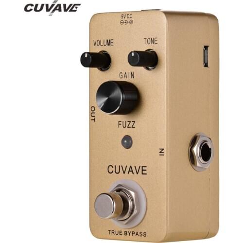 CUVAVE FUZZ Vintage Fuzz Guitar Effect Pedal Zinc Alloy Shell True Bypass guitar effect pedal guitar accessories guitar pedal