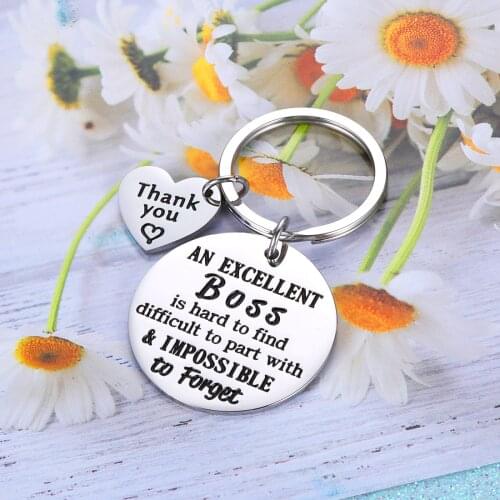 Coworker Leaving Gifts Boss Goodbye Farewell Gifts Going Away Thank You Keychain for Colleague Friend Retirement Gifts for Boss