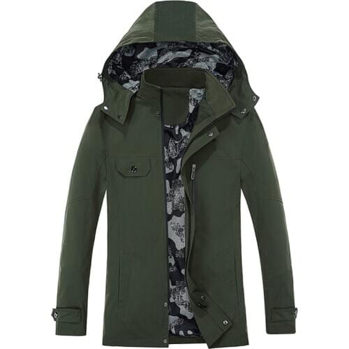 Mens Jackets Spring Autumn Casual Coats Solid Color Men Jacket Size M-5XL Outwear Hooded Coat Parka mens hooded fashion jacket