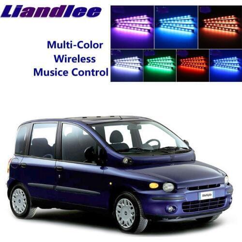 LiandLee Car Glow Interior Floor Decorative Atmosphere Seats Accent Ambient Neon light For Fiat Multipla