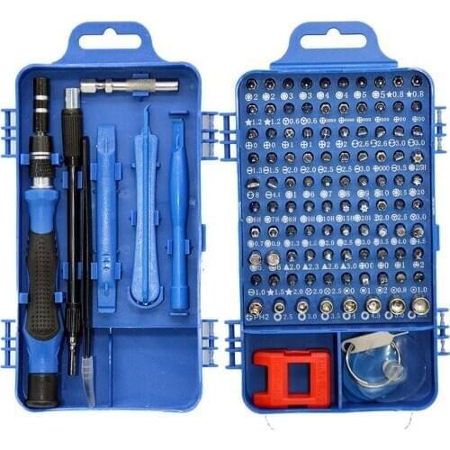 Multifunctional Screwdriver Head Set Torx Star Torks Screwdriver Bits Set For MACbook Hand Tools 115 in 1 Screwdriver Kit