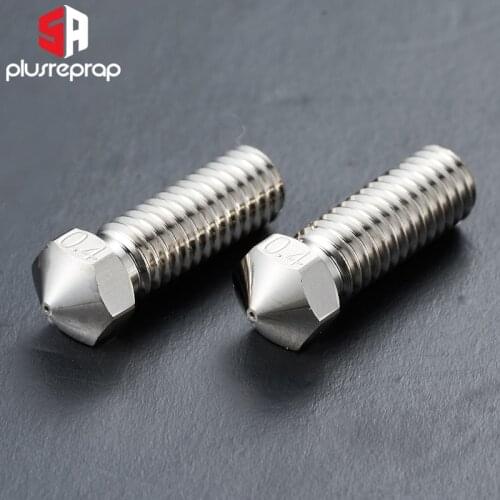 Plated Copper V6 Volcano Nozzle Durable Non-stick High Performance M6 Thread Nozzle 3D Printers For E3D Volcano Hotend Exruder
