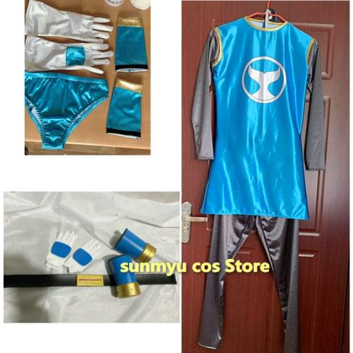 Ninpu Sentai Hurricaneger Hurricane Blue Cosplay Costume,Custom Size Halloween