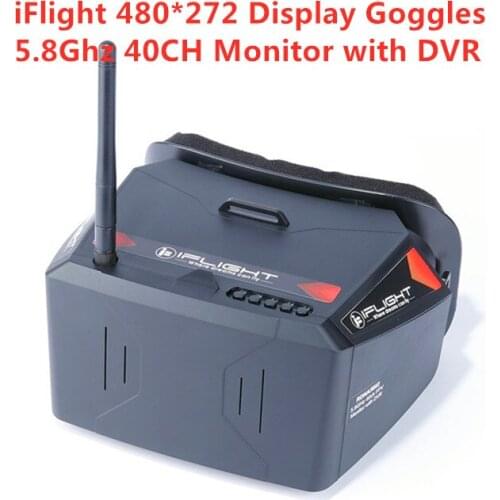 New iFlight 5.8Ghz 40CH FPV Goggles 480*272 Display Monitor with DVR for RC Racing Drone Quadcopter Spare Parts