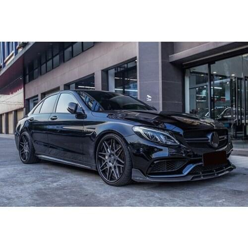 Applicable To New W205 Old Mercedes Benz C-class C200l C63 Modified Babos Carbon Fiber Front Lip Side Skirt And Rear