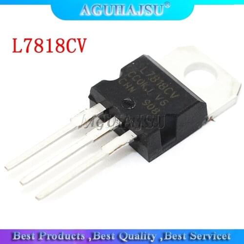 10PCS L7818CV L7818 TO-220 TO220 7818 LM7818 MC7818 molewei stabilivolt voltage-regulator tube New original