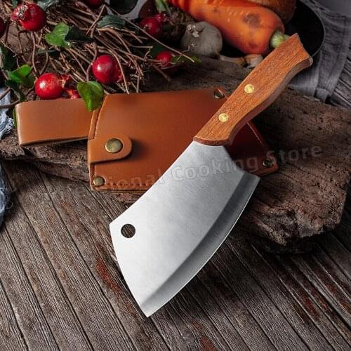 Hand-forged stainless steel meat cleaver Butchers knife Boning knife Fish slicing knife Household cooking kitchen knife