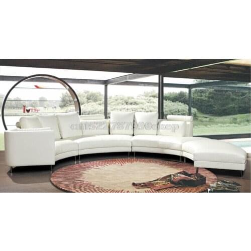 Modern sectioanl Genuine leather sofa for living room corner sofa set design