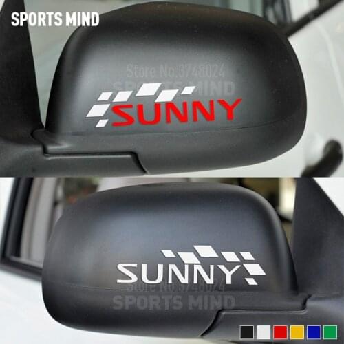 10 Pairs SPORTS MIND Car Styling Automobiles Rear View Mirror Car Sticker Decal For Nissan Sunny N16 Nismo JDM Accessories