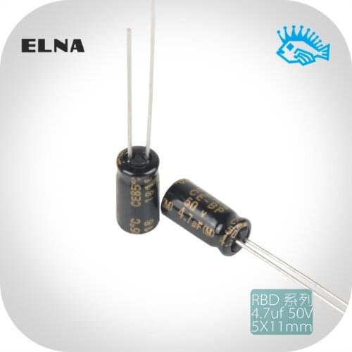 10pcs ELNA 4.7uf 50V4.7uF CE-BP RBD fever audio non-polar electrolytic capacitor 5x11mm