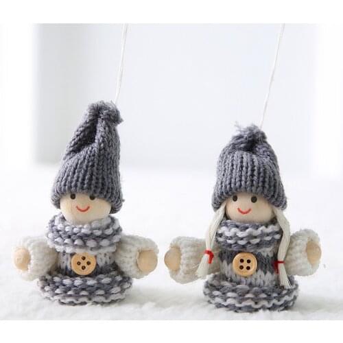 2Pcs Christmas Doll Angel Dolls Navidad 2021 Xmas Tree Decor Ornaments 2022 New Year Gifts Christmas Decorations for Home Natal