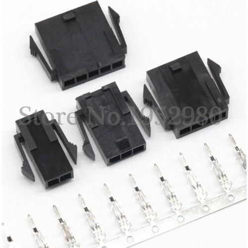 30 Set Micro-Fit 3.0 mm Connector MX3.0 Single Row Female Housing+Terminals 2/3/4/5/6 Pin 43640 Series