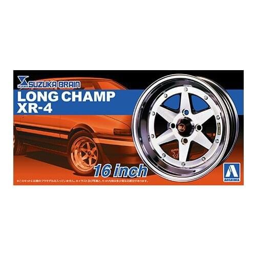 Aoshima 1/24 Long Champ XR-4 16 Inch Wheel Hubs with Tires 05248 05249 05250 05251 for Model Car Spare Parts