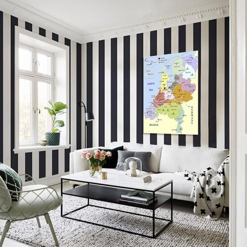 Large Size 100*150cm Netherlands Map In Dutch HD Decorative Non-woven Painting Wall Poster Office Decoration for Education