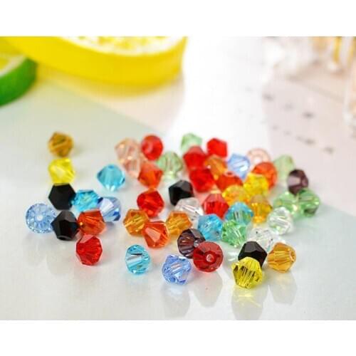 50pcs 6mm Crystal Beads Handmade Fit Making Bracelets/Necklaces/Earrings Fashion DIY Beaded Jewelry Accessories